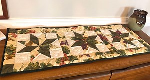 Vintage Handmade Hand-stiched Quilted Table Runner - Grapes - Etsy