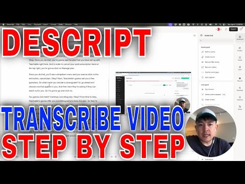 ✅ How To Transcribe Video With Descript🔴