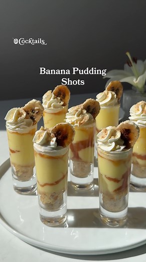 Boozy Banana Pudding Shots Recipe