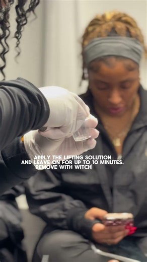 Brow lamination tutorial #universalcollegeofbeauty