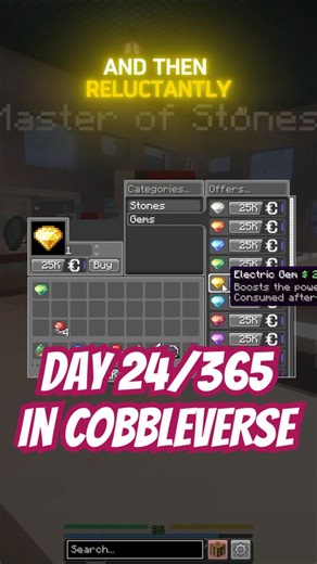 Day 24/365 in COBBLEVERSE! #minecraft