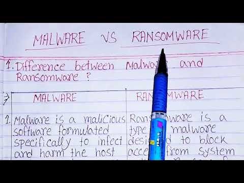 Malware vs ransomware in hindi|difference between malware and ransomware in hindi|malware|ransomware