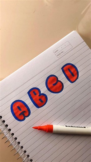Red Bubble Letters ✍️😉✨❤️😍 #trending #trendingshorts #viral #viralvideo #fyp #shorts #shortvideo