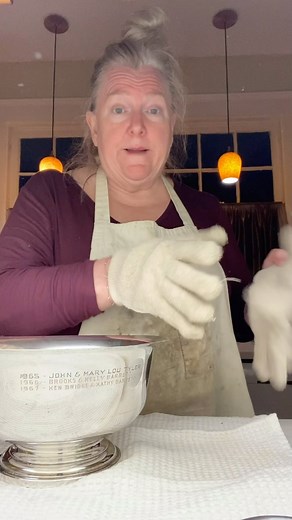 My favorite thing to polish! #silver #silverpolish #selvytcloth #reverebowls | Savannah Silver Service