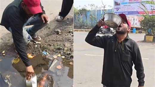 Video: ಯಾಕೆ ಹಣ್ಣಿಗೆ ಕೊಳಕು ನೀರು ಸಿಂಪಡಣೆ ಮಾಡ್ತೀಯ ಎಂದಿದ್ದಕ್ಕೆ ಗಟ ಗಟನೆ ಚರಂಡಿ ನೀರು ಕುಡಿದ ಹಣ್ಣಿನ ವ್ಯಾಪಾರಿ