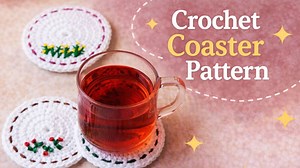 Easy crochet coaster pattern | Beginner-friendly coaster tutorial