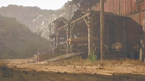 abandoned wooden deserted buildings in bodie ghost town