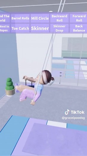 Static trapeze at Cirque School of Acrobatics coming this Saturday!! #acrobatics #gymnastics #robloxgymnastics #roblox #statictrapeze