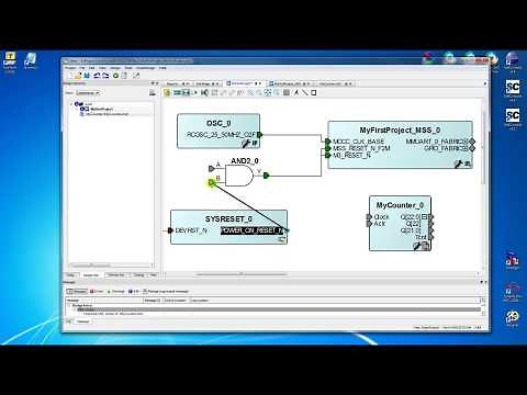 Microsemi Libero SoC SmartFusion2 "Hello World" project