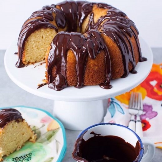 120K views · 306 reactions | orange bundt cake with dark chocolate...