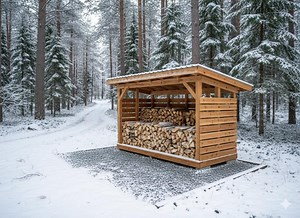 6x12 Firewood Shed Plans: 3 Cord Wood Storage DIY Build - Etsy Canada