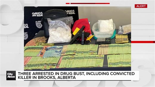 Three arrested in drug bust, including convicted killer in brooks, Alberta