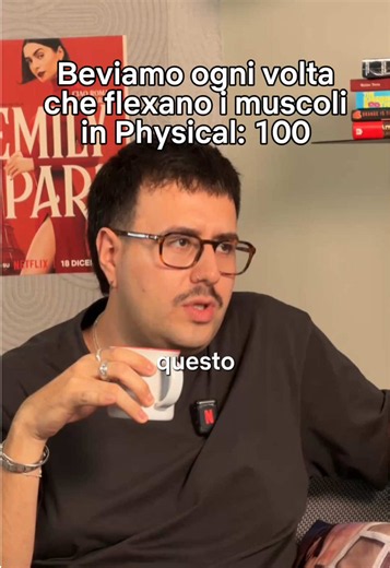 Ceci e Lollo guardando Physical: 100 ☕️☕️☕️☕️ #physicalitalia #drinkingame #gymbro #davedere #physical100 @lollobarollo @Cecilia Cantarano☀️