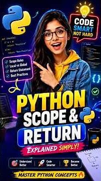 Python Scope vs Return Function Explained Simply! 🐍