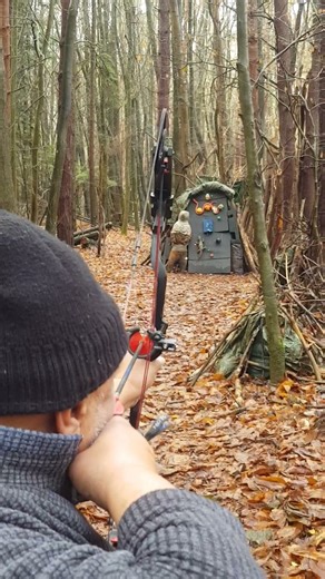 20 Yard Shot at the Dark Green Ball - Bowtech Fuel #archery #sport #outdoors #hobby #practice #bow