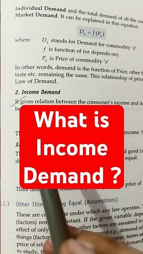 What is Income Demand ? #yt #economics #trending #microeconomics #education #youtube #shorts #ugc