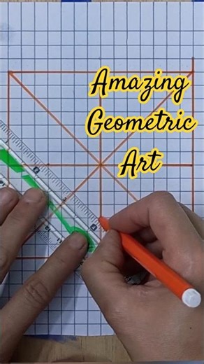 Perfect Geometrical Art 😍 | Satisfying Math#shorts #viraldrawing #artshorts