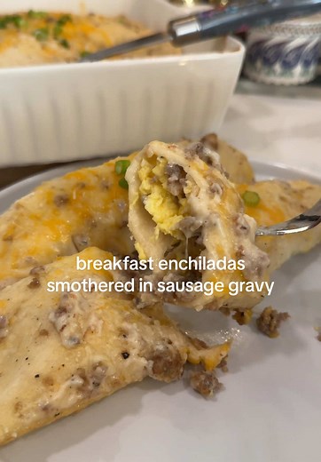 Southern Breakfast Enchiladas with Sausage Gravy Recipe