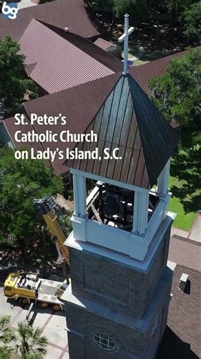 A look at the new church bells before they went into the steeple