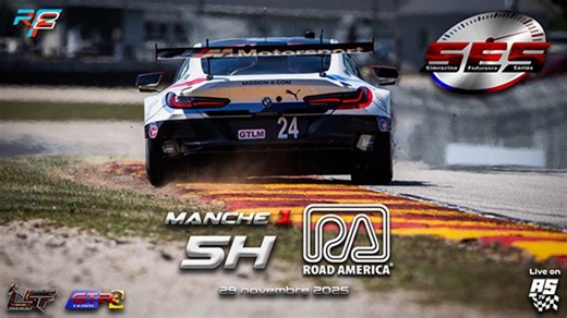 [rF2] Champ SES Saison 4 manche 1 Road America