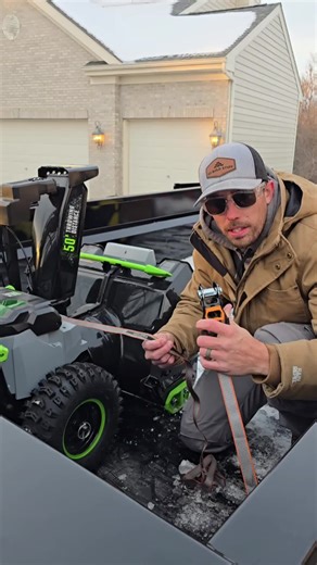 Easily Secure Your Snowblower with KwikFeed Straps