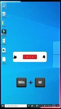 How to Minimize All Windows at Once? | Super Fast Desktop Shortcut! ⚡