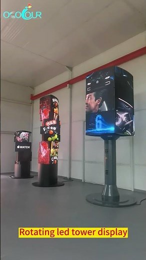 Outdoor rotating led billboards