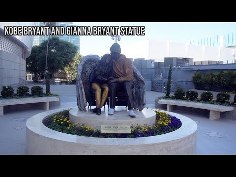 Kobe & Gianna Bryant Memorial Statue at Crypto.com Arena