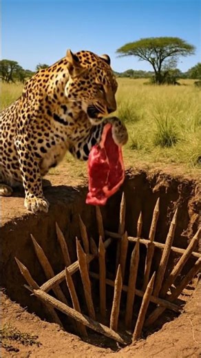 Can Leopard Beat Trap? 🐆🥩