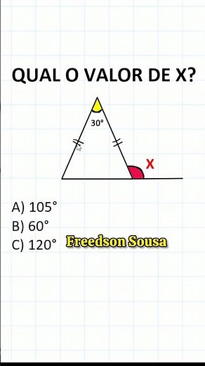 HOW TO CALCULATE THE EXTERIOR ANGLE OF A TRIANGLE