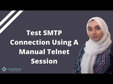 Test SMTP Connection Using A Manual Telnet Session