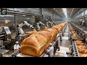 Inside a Modern Bread Factory: From Wheat Grain to Packaged Loaf Bread (Full Process)