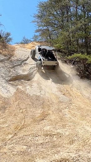 31K views · 743 reactions | Axel sending his Wrangler YJ up that almost vertical wall #jeep #wrangleryj #offroad | OFF ROAD N CHILL | Facebook