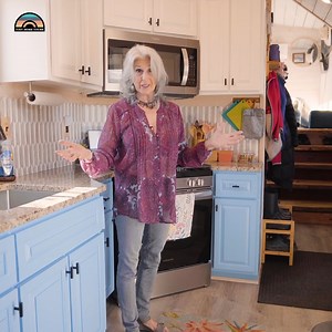 54K views · 1K reactions | Inside Her Peaceful 320 Sq Ft Tiny Home Designed for Retirement Community: Acony Bell Tiny Home Village | Tiny Home Tours | Facebook