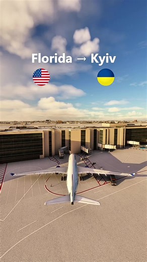 Flight Simulation Journey from Florida to Kyiv