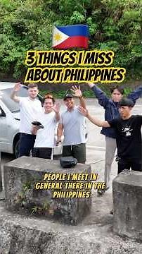 🇵🇭 I miss these 3 things about the Philippines #pinoy #filipino
