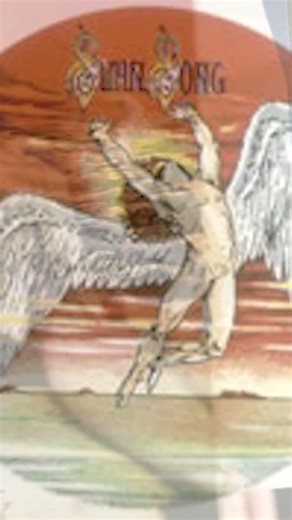 The labels and inside cover of Houses of the Holy #asmr #vinyl #ledzeppelin #classicrock #1970s