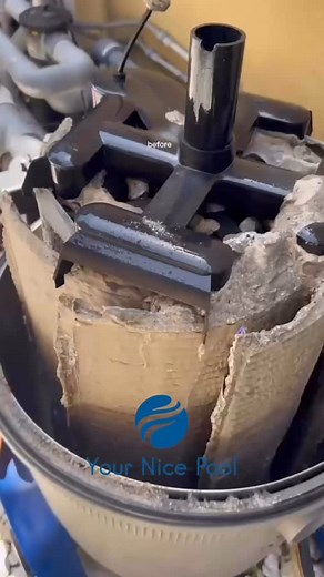 This is your pool filter after weeks of hard work. Imagine what it’s been catching! 🧼✨ Regular cleaning keeps your pool crystal clear and your system running smoothly. #PoolCleaning #FilterMaintenance #SparklingPool #bocaraton #poolmanteinance #poolsummer #cleaningservice #florida | Your Nice Pool