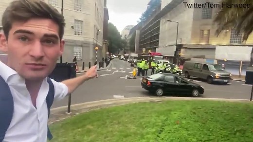 Extinction Rebellion protest blocks traffic and NHS ambulance