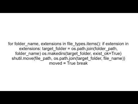 Build a File Organizer in Python | Beginner Automation Project