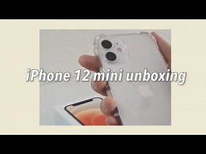 iPhone 12 mini white unboxing