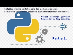 Introduction à l'algébre linéaire avec Python pour le DeepLearning Partie 1