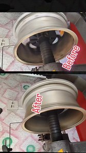 From badly bent and twisted to perfectly aligned 🔧✨ This alloy wheel came to us in rough condition, but with precise repair and expert workmanship, we brought it back to its original shape. Now it’s road-ready, safe, and running smooth again 🚗💨 #AlloyWheelRepair #WheelRestoration #BeforeAfter #RoadReady #ShaCustomPaints PrecisionWork AutoCare | Sha custom paints