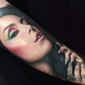 Beautiful portrait of Kat Von D made by Nikko Hurtado | Tattoodo