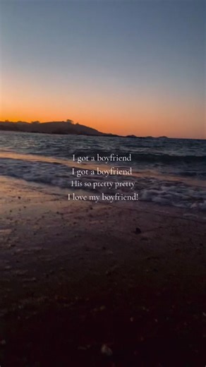 Romantic Beach Sunset with Love for My Boyfriend