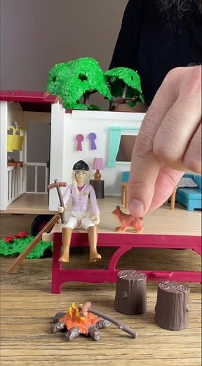Assembling Schleich Caravan for Secret Horse Club Meetings #asmr #toys #schleich #shorts #horse