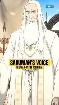 How Sir Christopher Lee’s Voice Revives Saruman in #TheWaroftheRohirrim! #Shorts #LOTR #ShortVideo