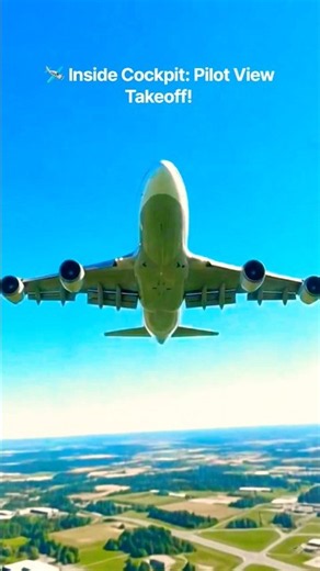 REAL COCKPIT VIEW ✈️ Pilot Cockpit Takeoff & Landing | Boeing 747 Aeroplane Cockpit #🔥