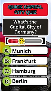 Do You Know Germany's Capital? #geography #quiz #trivia