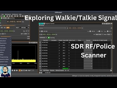 Police Scanner Frequency Exploration | Walkie Talkie Gqrx & SDRangel | HackRF RTL-SDR